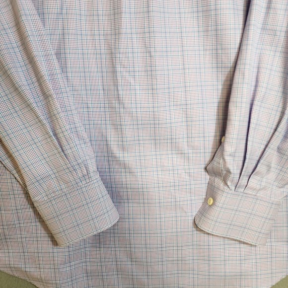 Peter Millar Shirt Mens XL Multicolor Plaid Nanolux Easy Care Full Sleeve - Picture 14 of 16